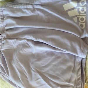 Adidas purple sweatshorts